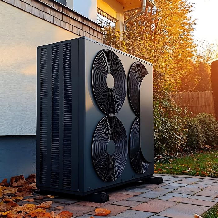 modern-heat-pump-unit-installed-outside-house-autumn